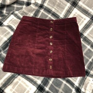 Forever 21 Button Up Mini Skirt